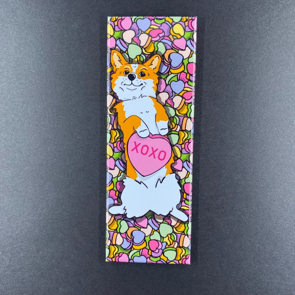 Red Corgi Valentine's Day Magnet Holiday Dog Decor Gift